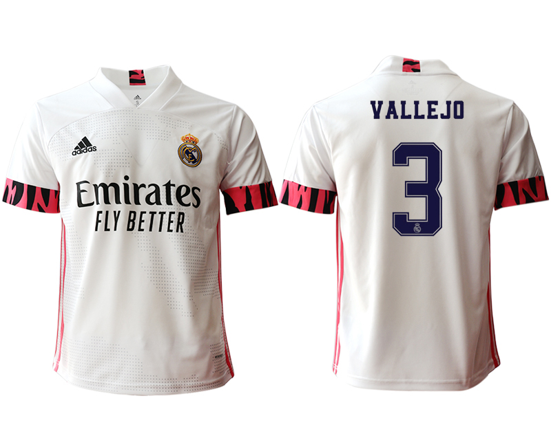 Men 2020-2021 club Real Madrid home aaa version #3 white Soccer Jerseys